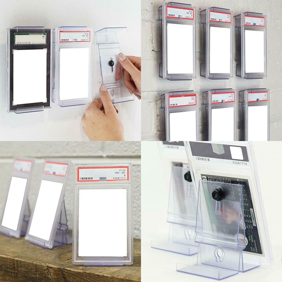 Document Holder Stand - Wall Mount Tabletop Trading Card Display