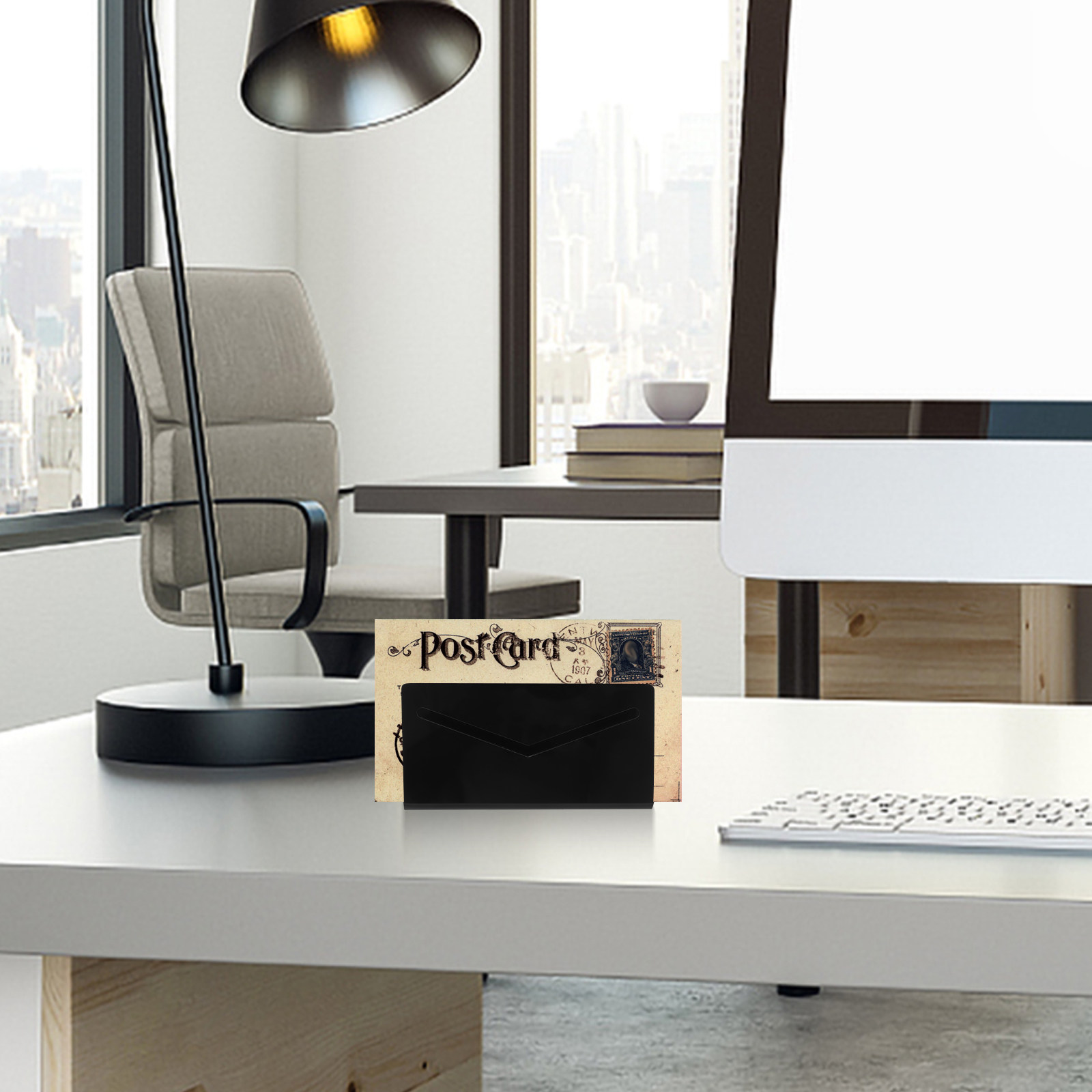 Document Holder Stand - Acrylic Mail Organizer Desktop Holder for