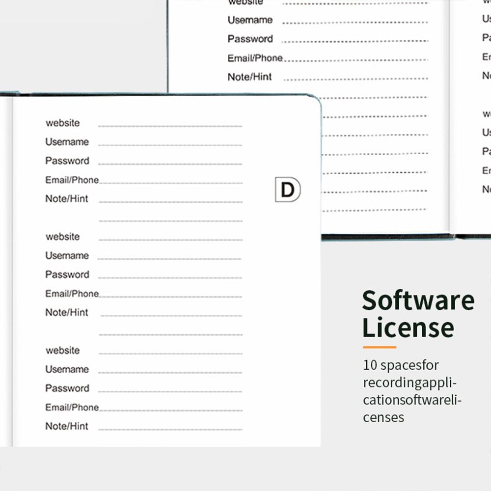 Alphabetical Tabs B6 Password  - Address Home Office avaliação e preço