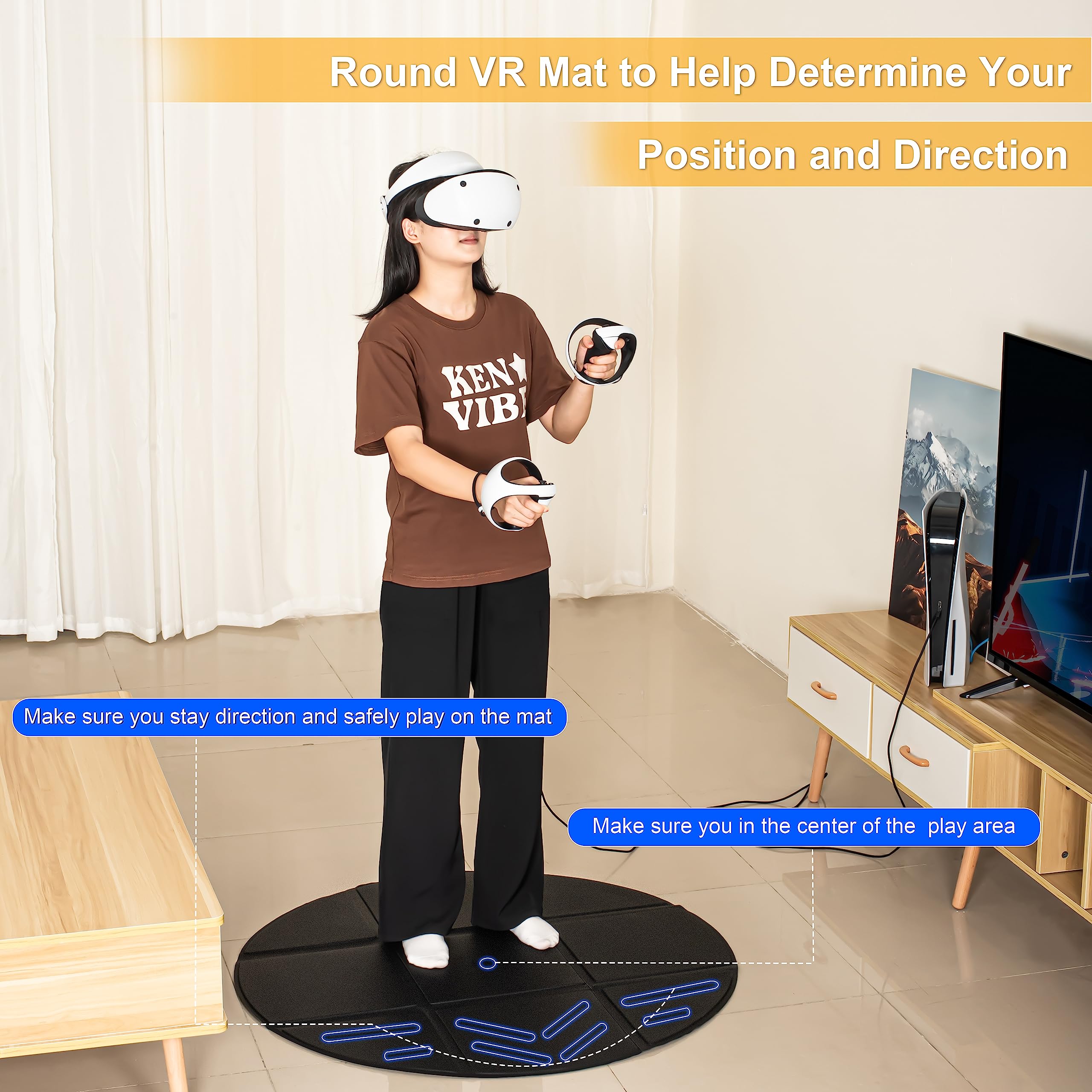 Foldable VR Mat for Meta Quest - Anti Fatigue Mat avaliação e preço