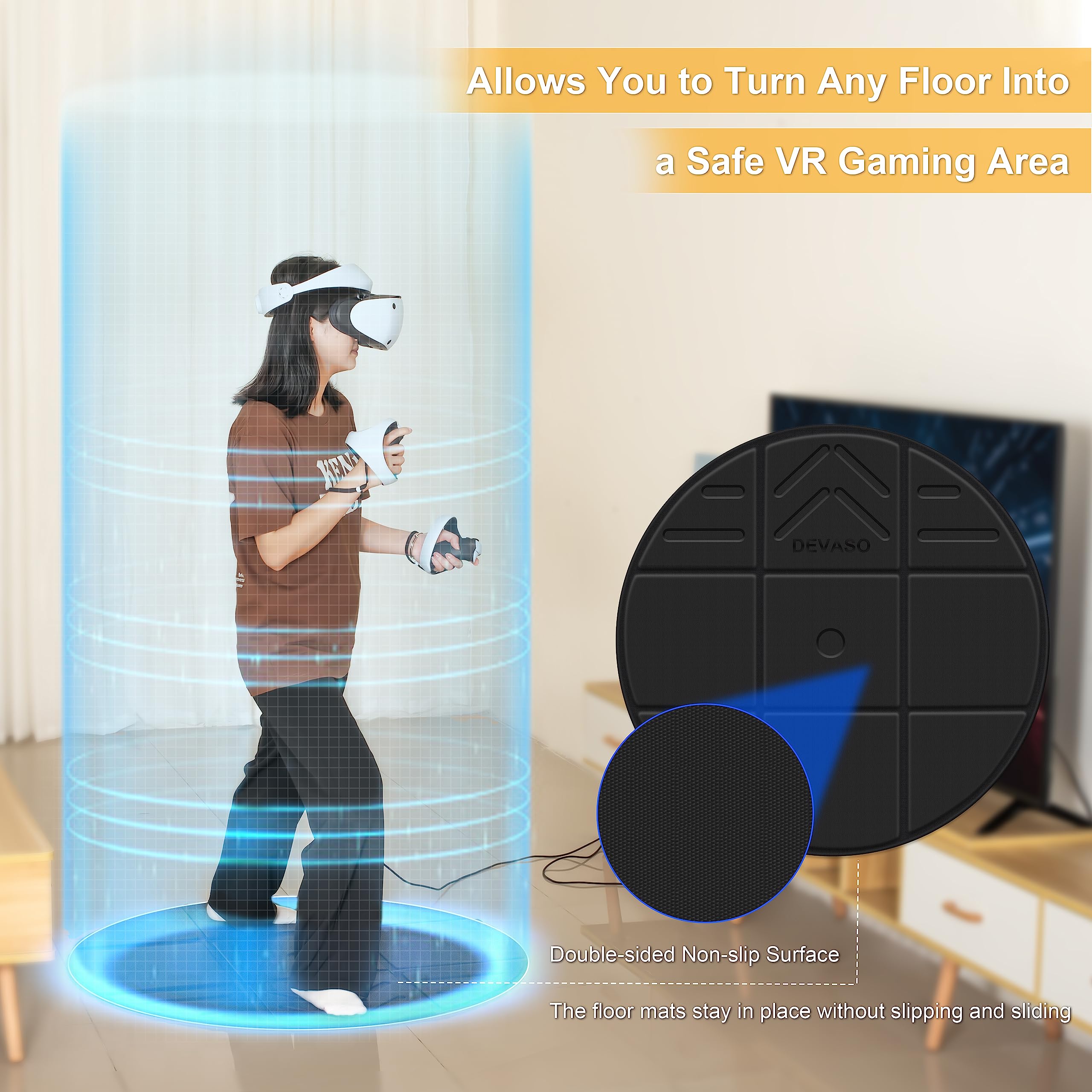 Foldable VR Mat for Meta Quest - Anti Fatigue Mat avaliação e preço