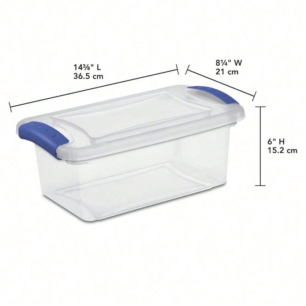 3-Pack 7 Quart Small Clear Pla - Home Office Kitchen avaliação e preço