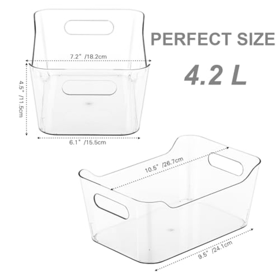 202612 Pack Plastic Storage Bi - Home Office Kitchen avaliação e preço