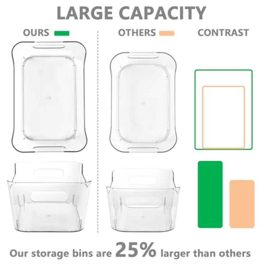 202612 Pack Plastic Storage Bi - Home Office Kitchen avaliação e preço