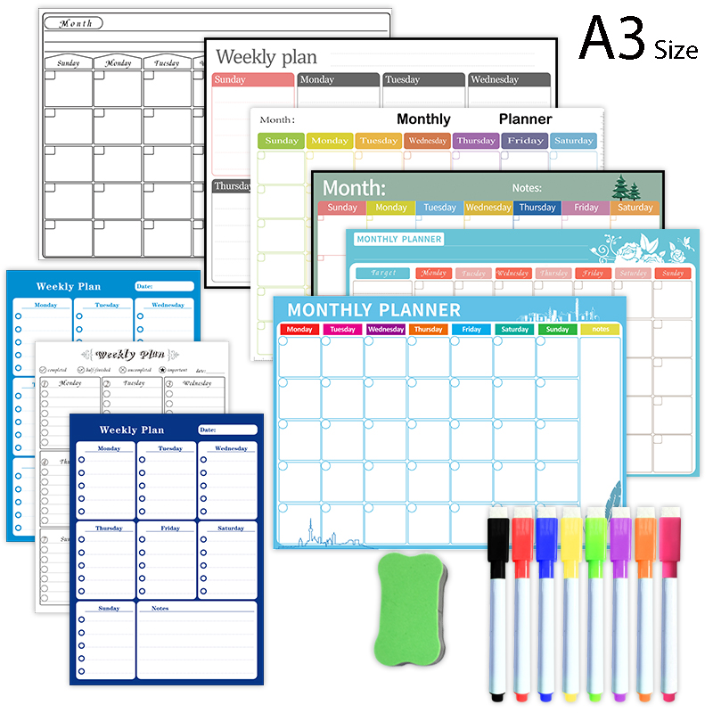 Magnetic Weekly Monthly Planne - Magnetic Calendar Board avaliação e preço