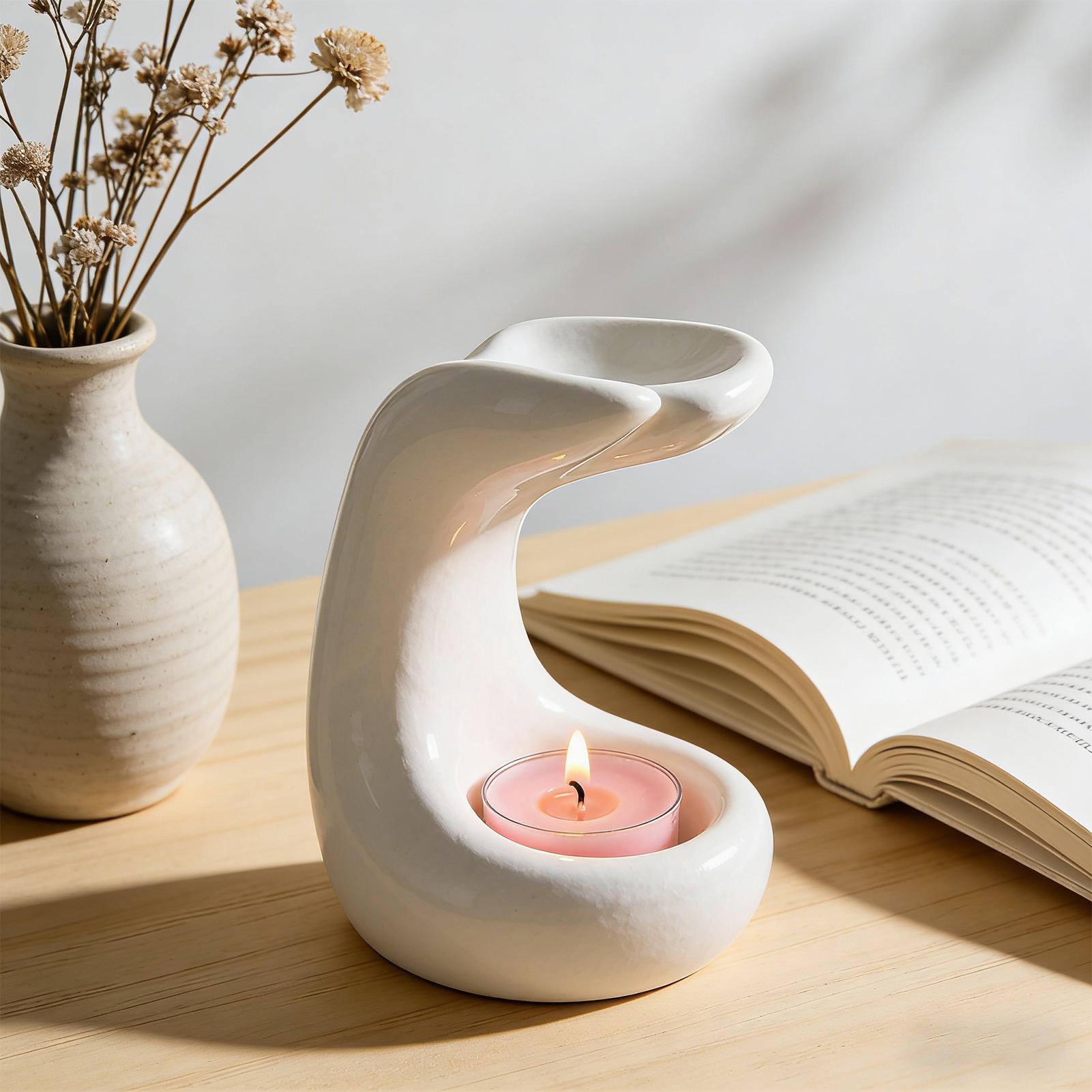 Tealight Wax Melt Warmer Palm  - Home Office Kitchen avaliação e preço