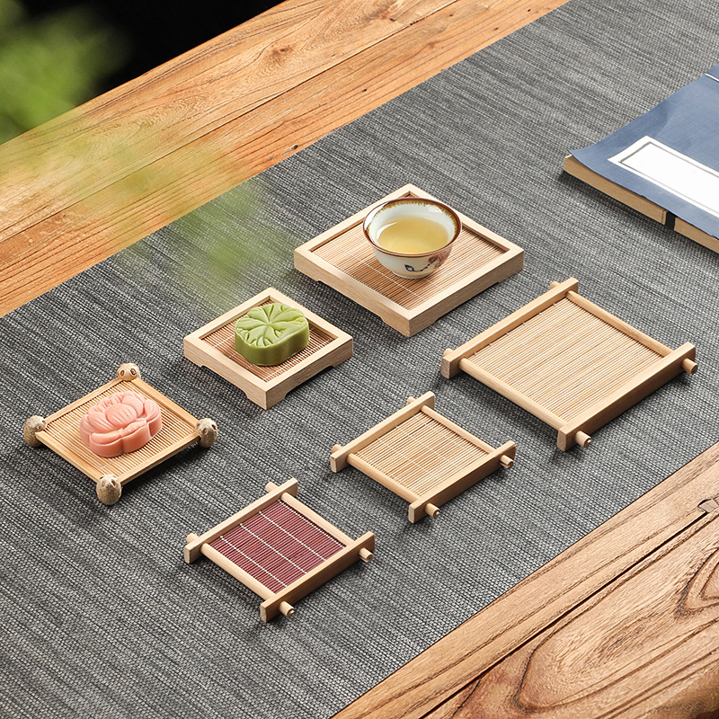 Bamboo Square Tea Coaster Heat - Desktop Organizer Bamboo avaliação e preço