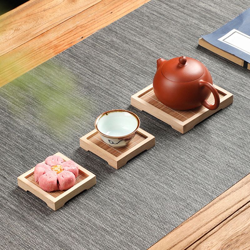 Bamboo Square Tea Coaster Heat - Desktop Organizer Bamboo avaliação e preço