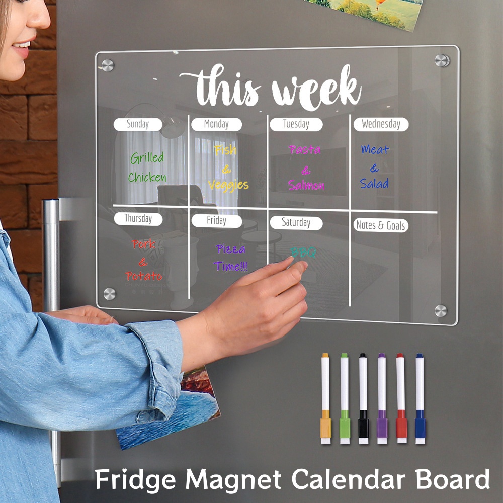 Fridge Magnet Calendar Board W - Magnetic Calendar Board avaliação e preço