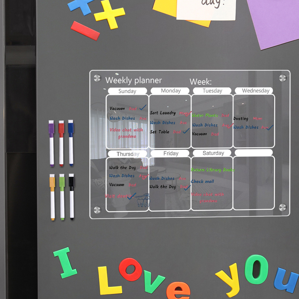 Fridge Magnet Calendar Board W - Magnetic Calendar Board avaliação e preço