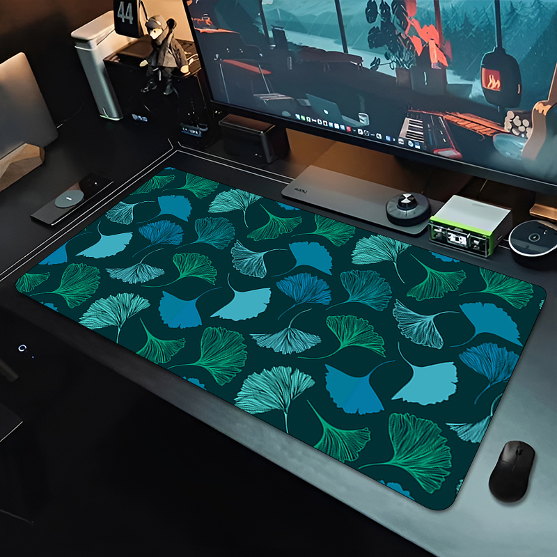 Green Tropical Plants Desk Mat - Home Office Word avaliação e preço