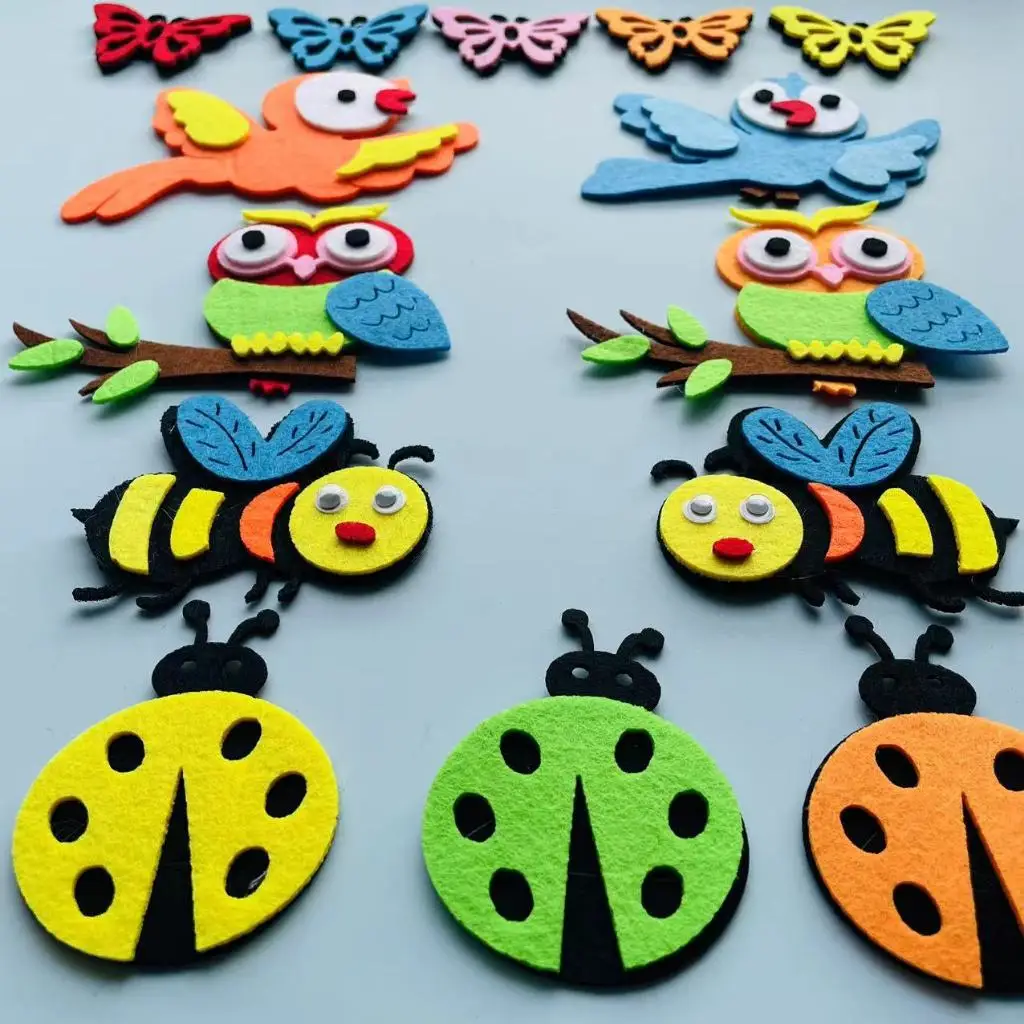 Felt animals Craft 3D Wall Dec - Home Office Background avaliação e preço
