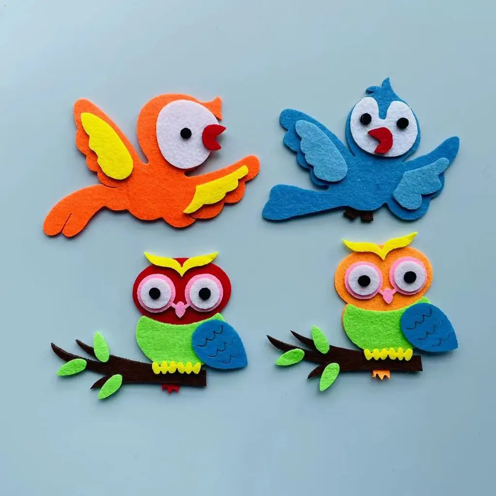 Felt animals Craft 3D Wall Dec - Home Office Background avaliação e preço