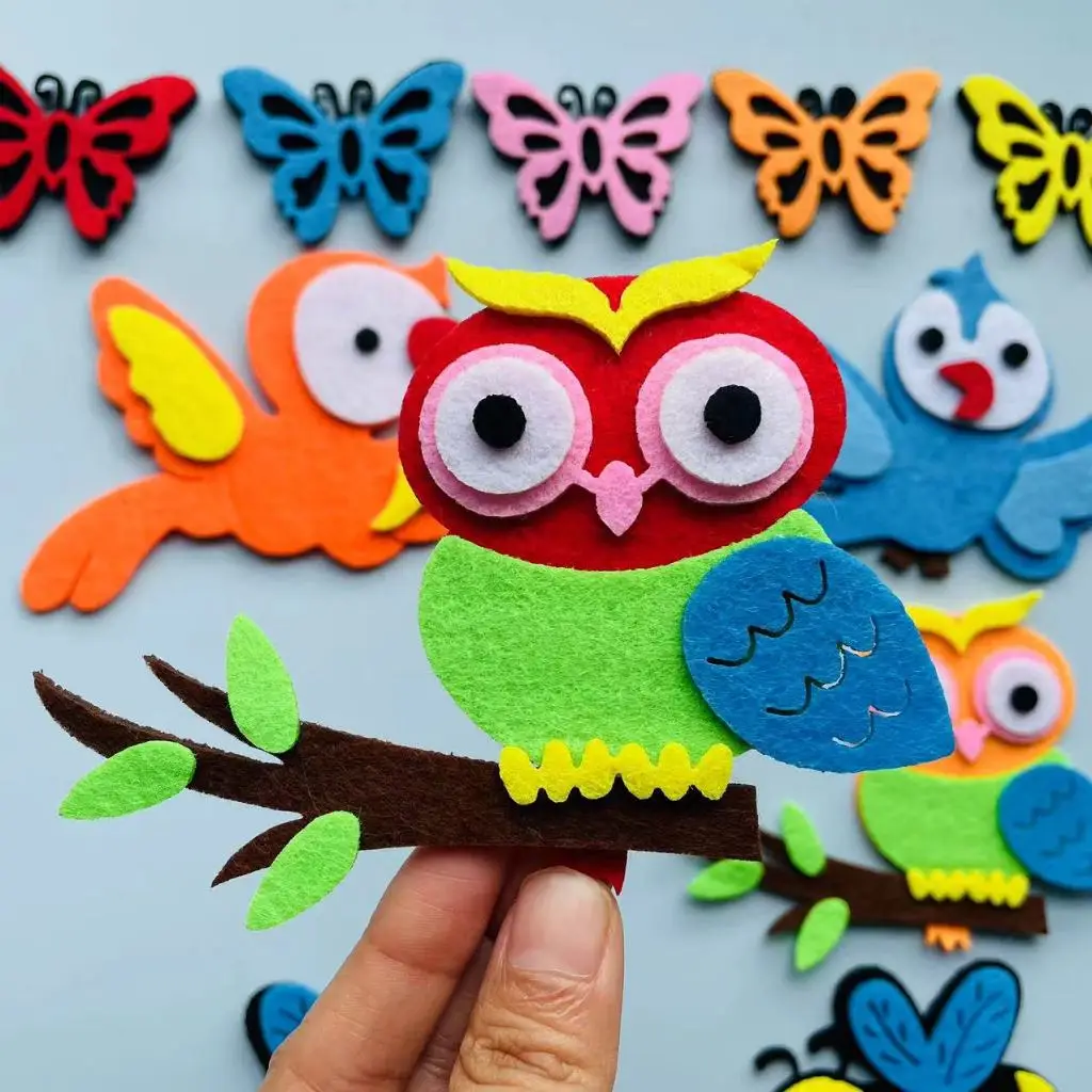 Felt animals Craft 3D Wall Dec - Home Office Background avaliação e preço