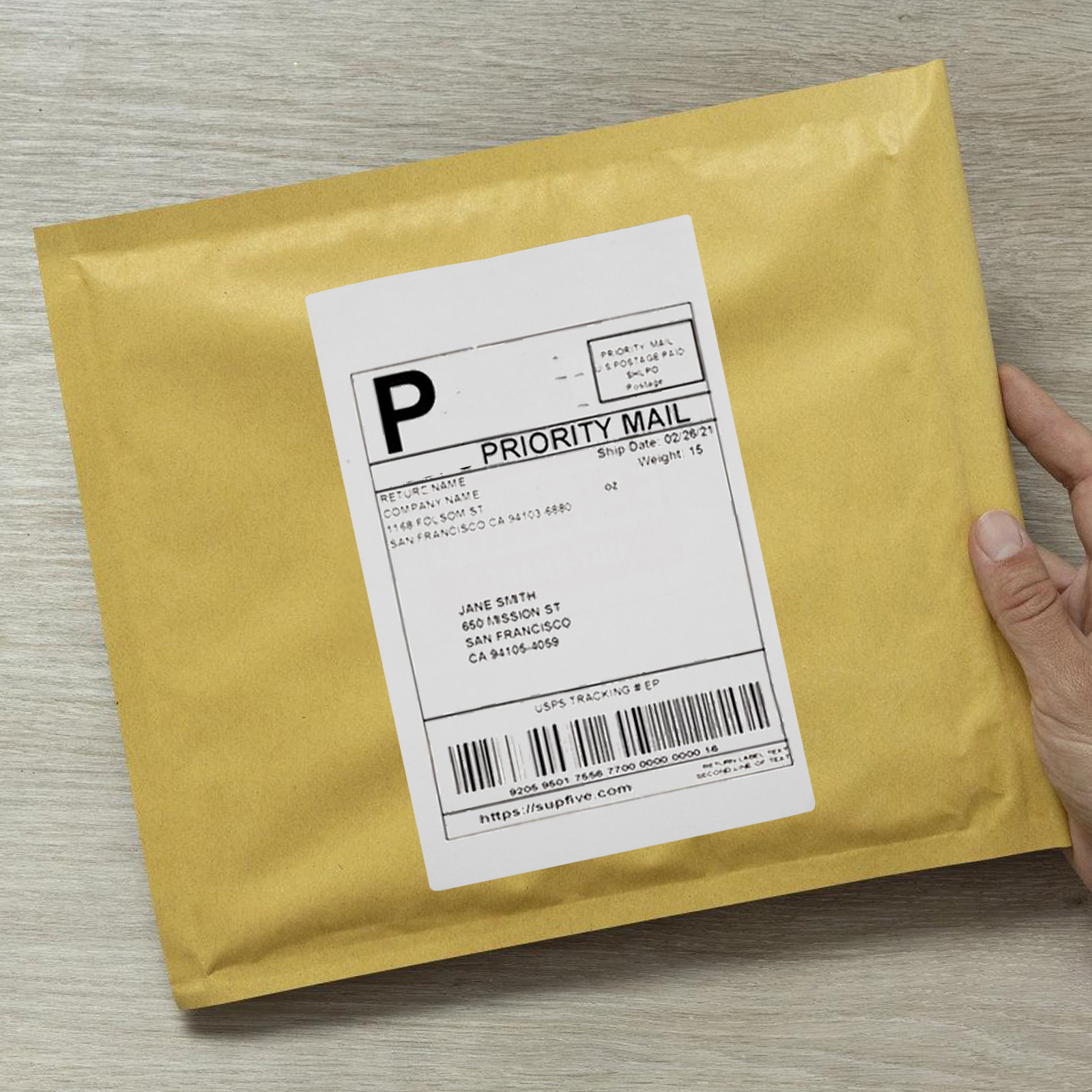 500Pcs Thermal Printer Labels  - Address Home Office avaliação e preço