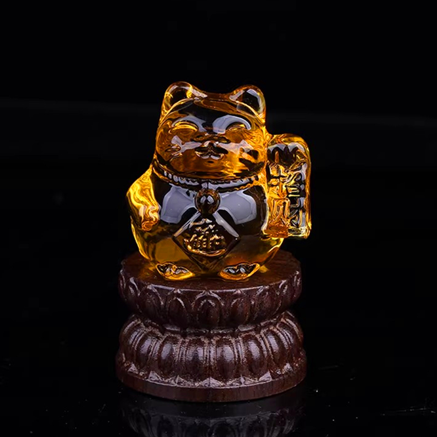 Lucky Cat Desk Ornament,Money  - Home Office Feng Shui avaliação e preço