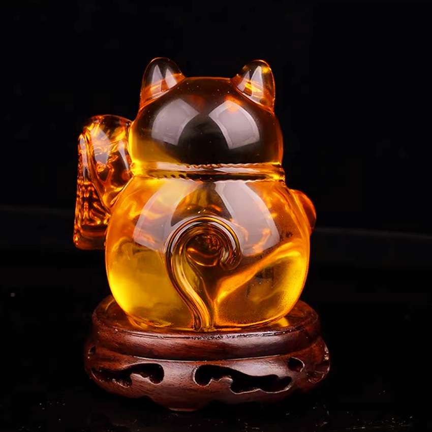 Lucky Cat Desk Ornament,Money  - Home Office Feng Shui avaliação e preço