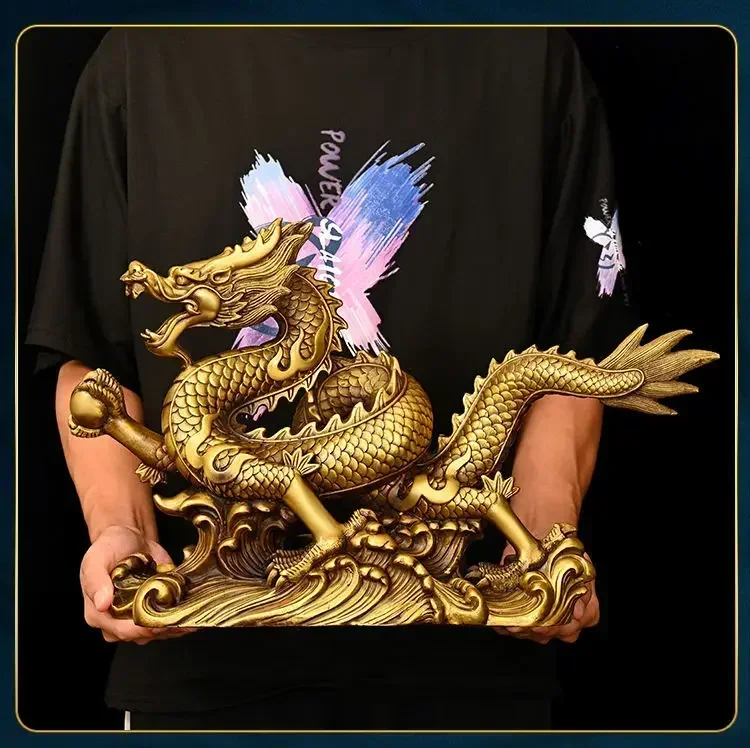 Feng Shui Lucky Copper Dragon  - Home Office Feng Shui avaliação e preço