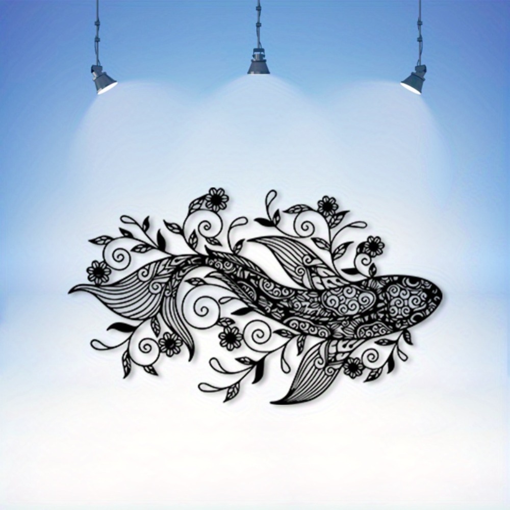 1pc Vintage Koi Fish Metal Wal - Home Office Feng Shui avaliação e preço