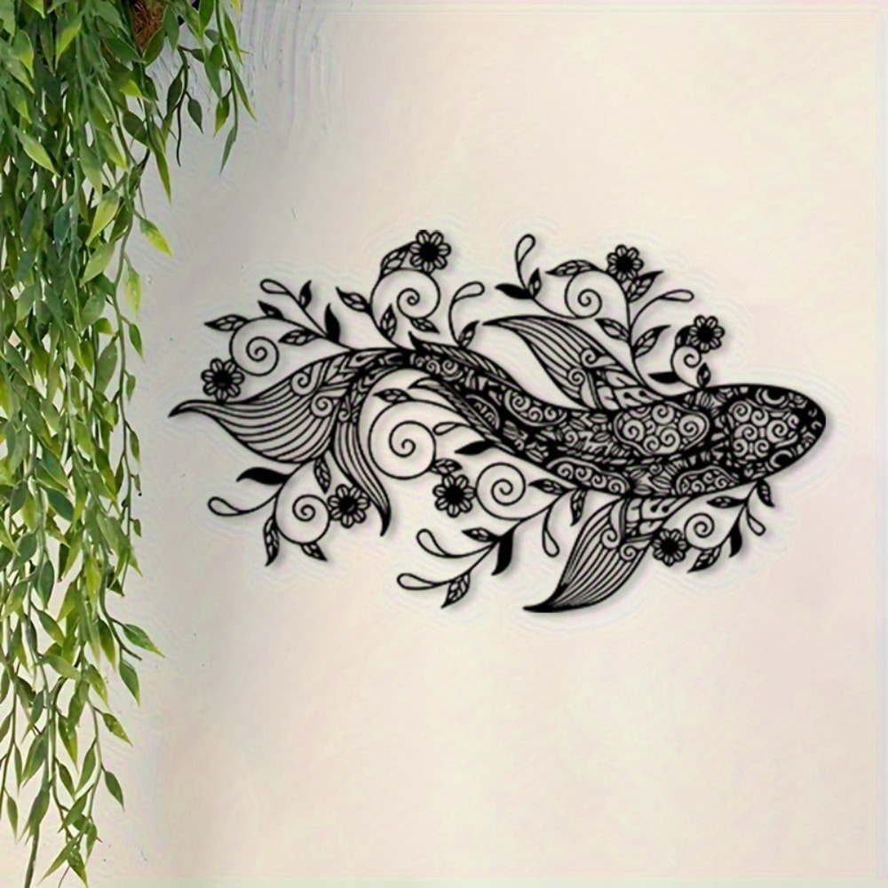 1pc Vintage Koi Fish Metal Wal - Home Office Feng Shui avaliação e preço