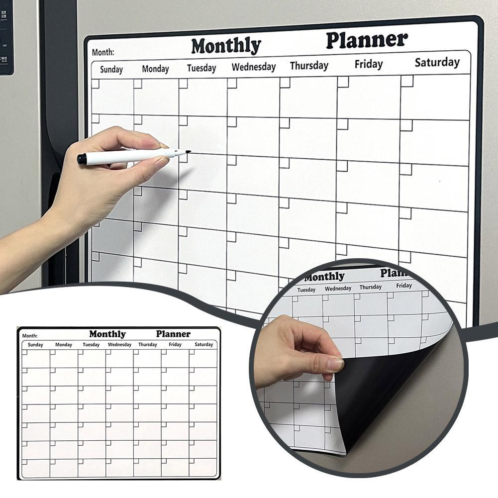 Stylish Magnetic Dry Erase Cal - Magnetic Calendar Board avaliação e preço
