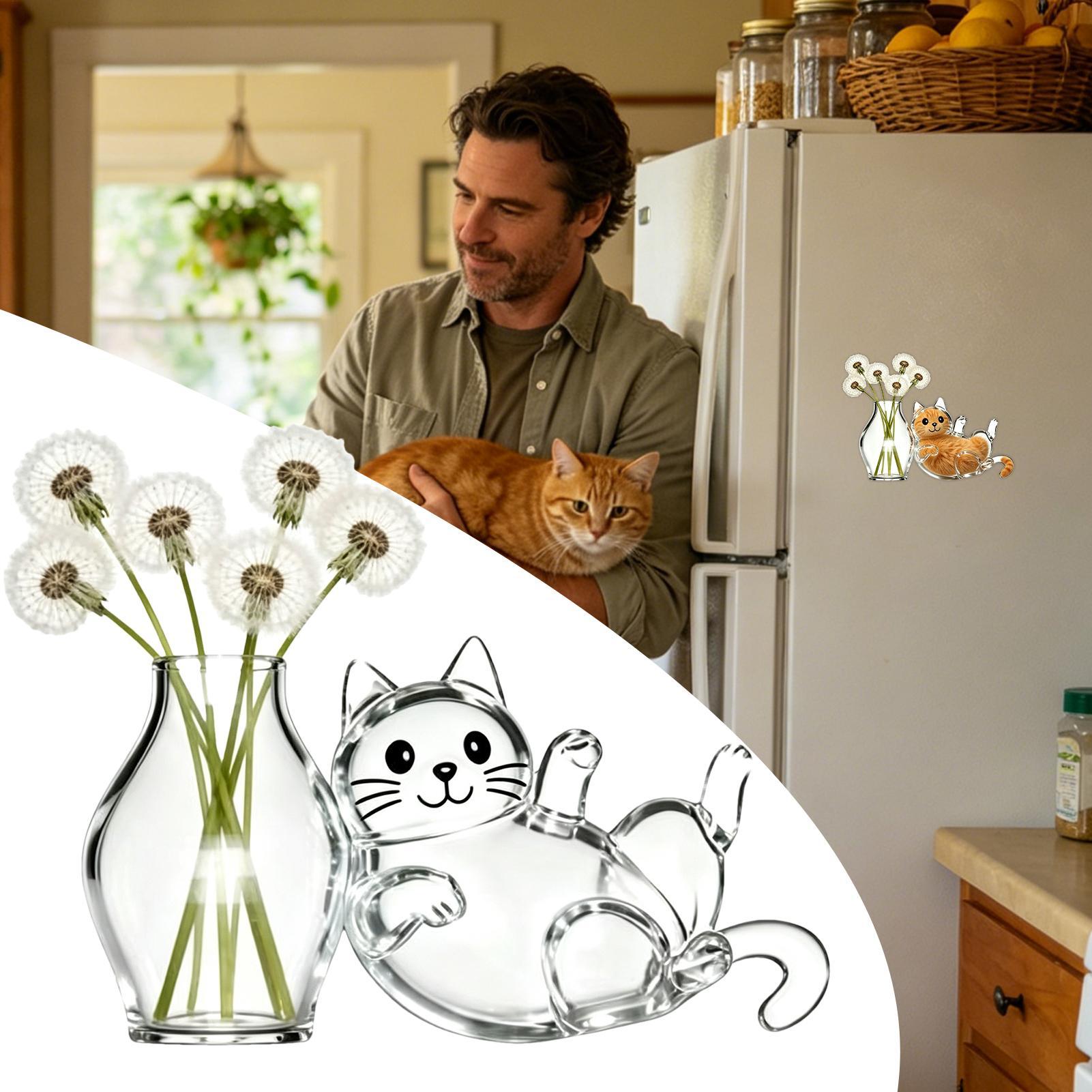 Mini Magnetic Vase Cat Whisker - Home Office Kitchen avaliação e preço