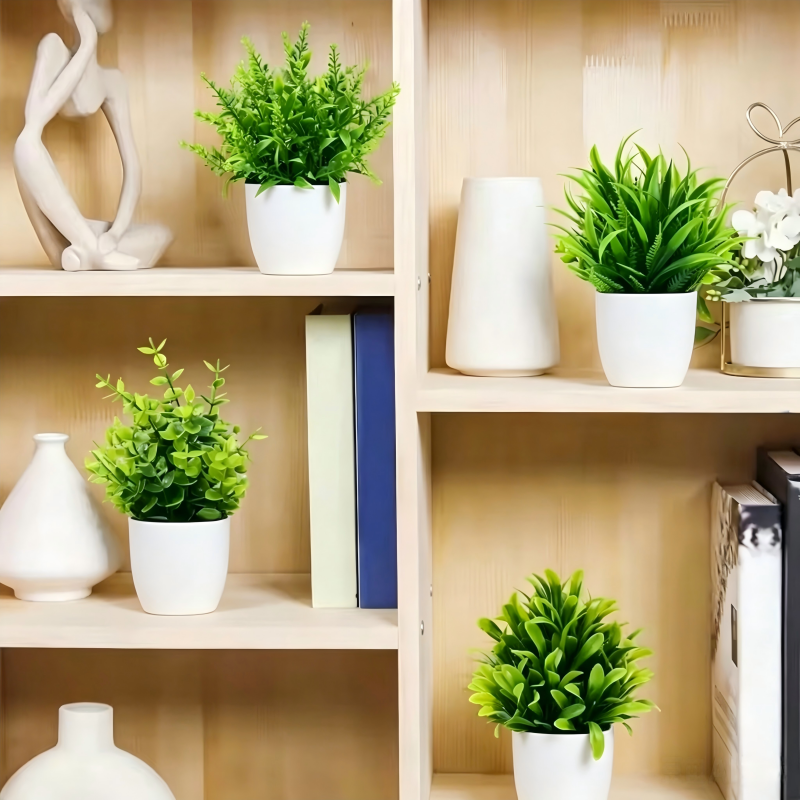 Mini Artificial Potted Plants  - Home Office Word avaliação e preço