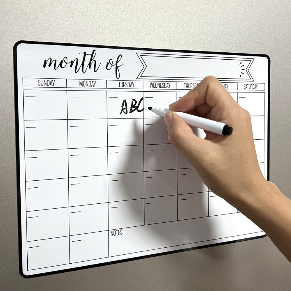 Portable Magnetic Dry Erase Ca - Magnetic Calendar Board avaliação e preço