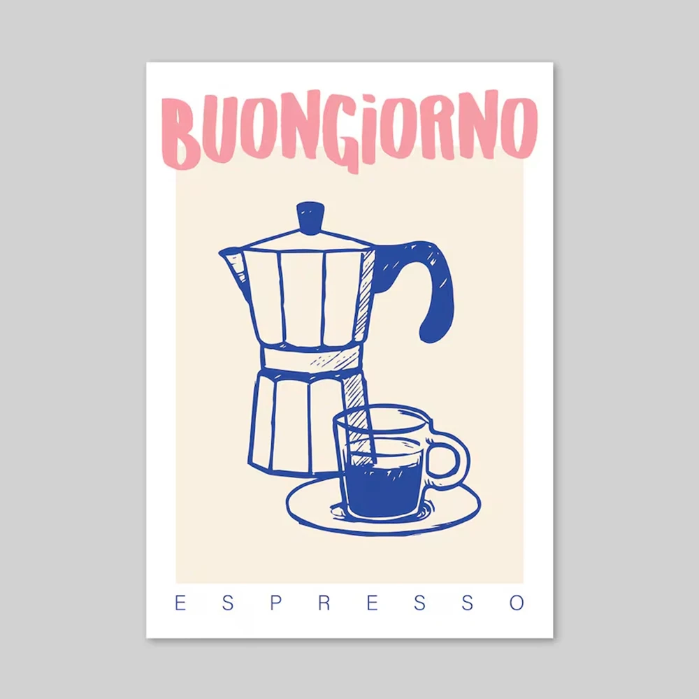 Modern Coffee Espresso Wall Ar - Home Office Kitchen avaliação e preço
