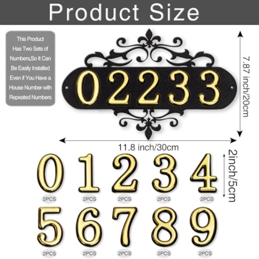 House Numbers for Outside, Met - Address Home Office avaliação e preço