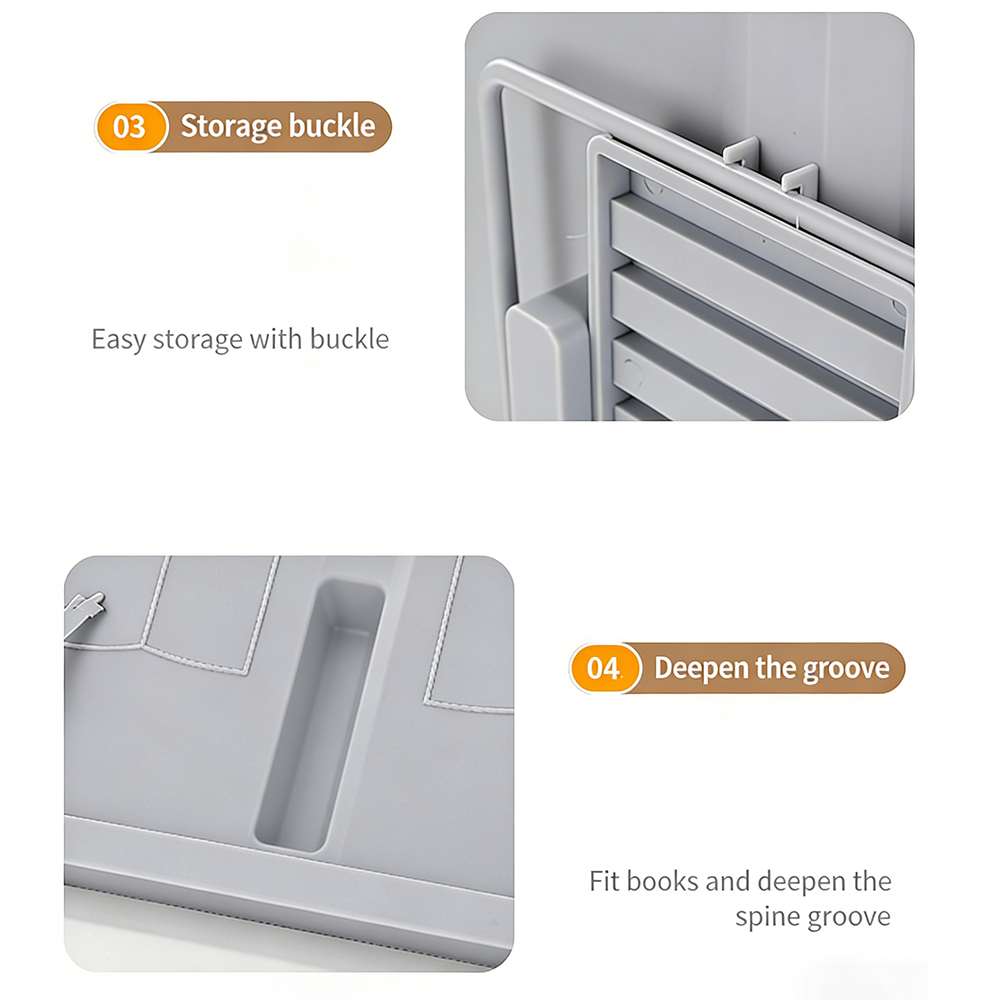 6-Level Adjustable Foldable Bo - Document Holder Stand avaliação e preço