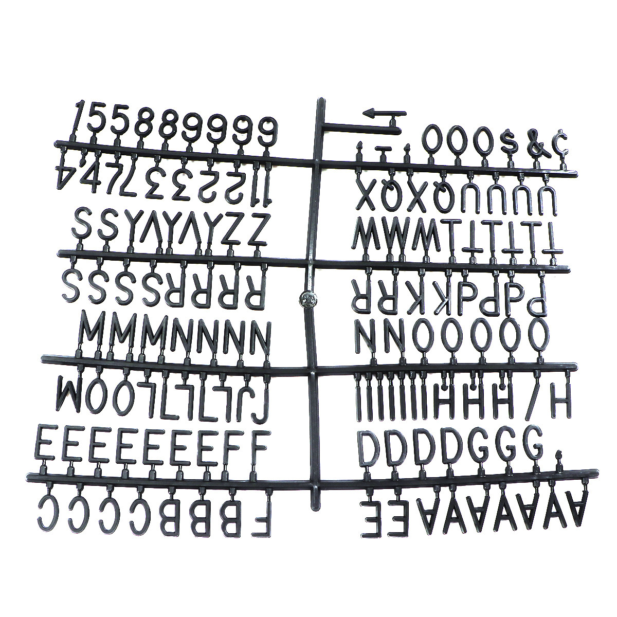 Black Plastic Letter Board Cha - Home Office Word avaliação e preço