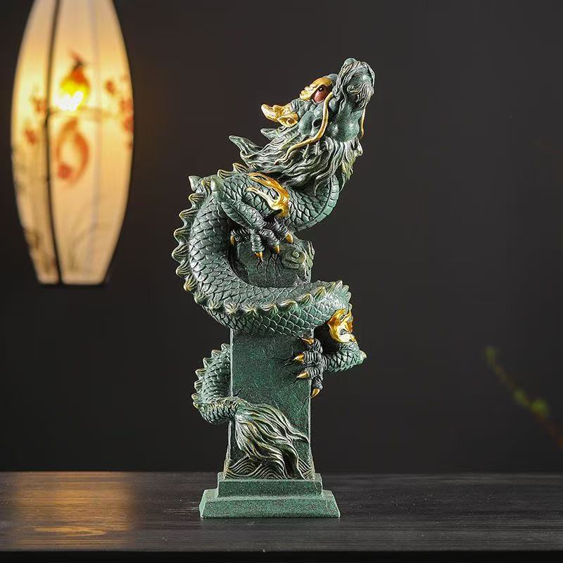 Sandstone Zodiac Panlong Drago - Home Office Feng Shui avaliação e preço