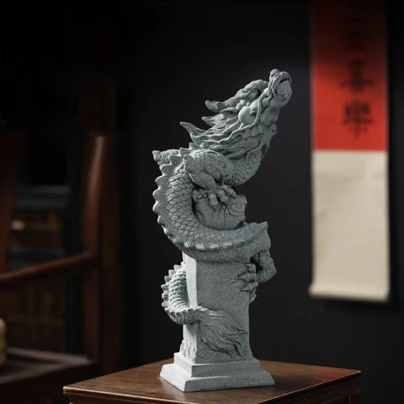 Sandstone Zodiac Panlong Drago - Home Office Feng Shui avaliação e preço