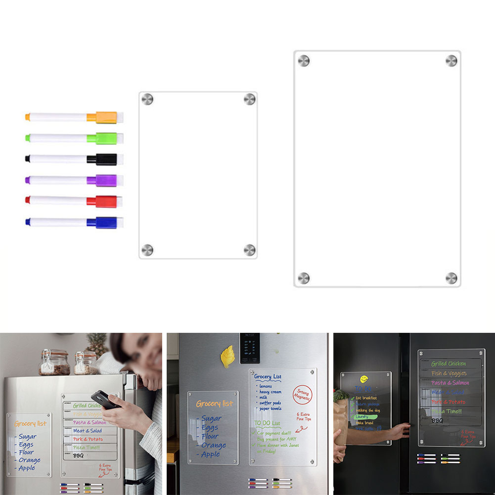 Clear Acrylic Magnetic Calenda - Magnetic Calendar Board avaliação e preço