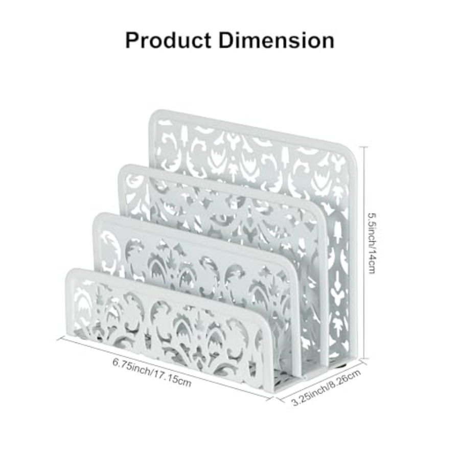 2 Pack Mail Organizer with Hol - Desktop Organizer Bamboo avaliação e preço