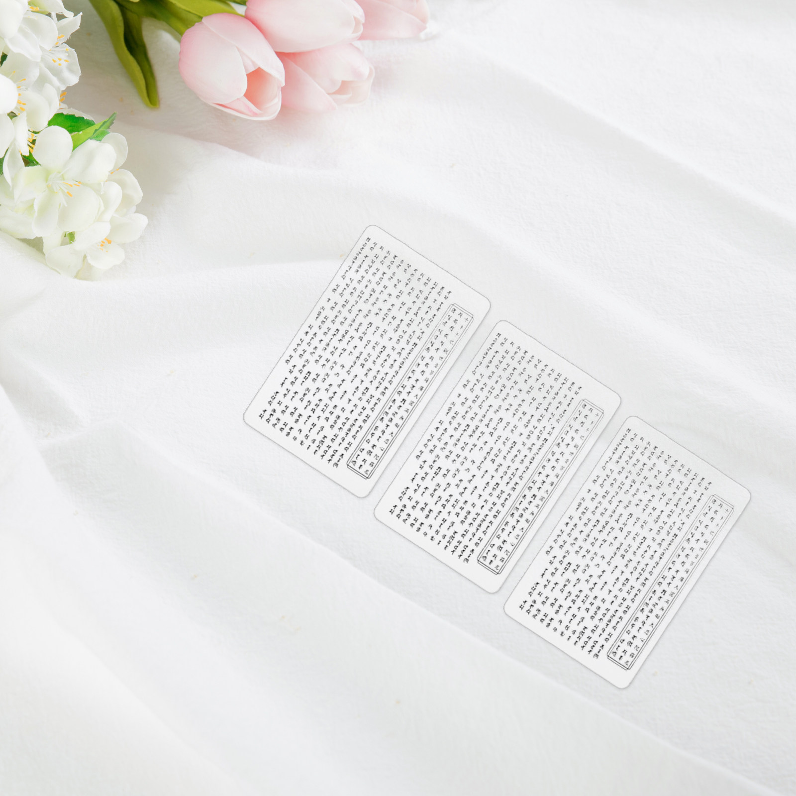 Clear Sanskrit Amulet Card Set - Home Office Feng Shui avaliação e preço