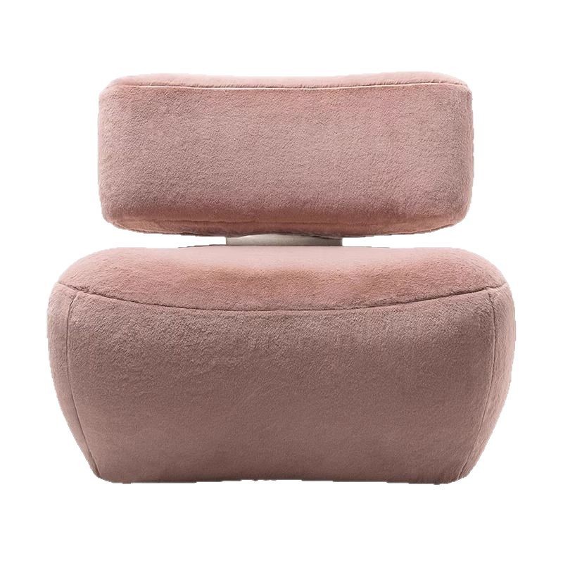 Cozy Pink Faux Fur Lazy Chair, - Home Office Cozy avaliação e preço