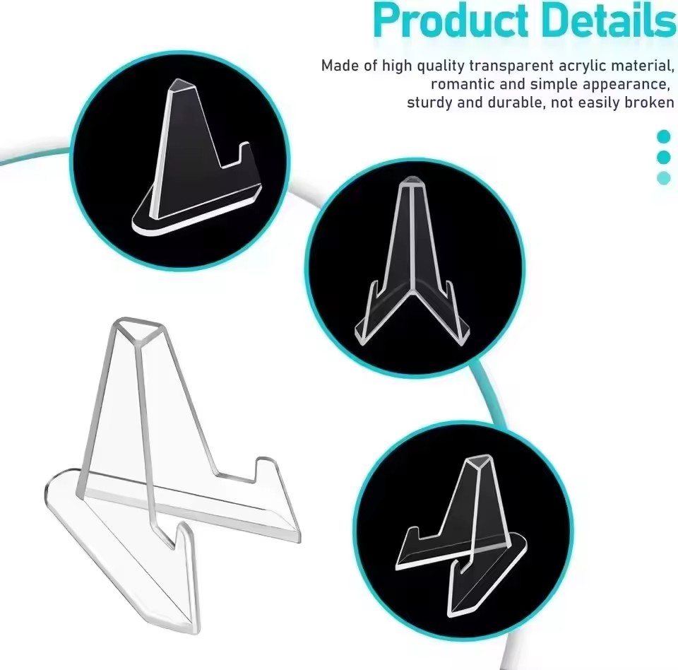 30-1PCS Triangular Card Displa - Document Holder Stand avaliação e preço