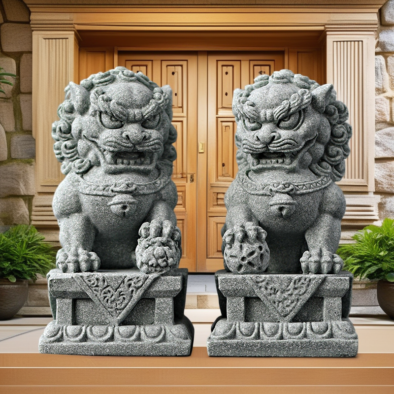 sandstone Kirin mascot sculptu - Home Office Feng Shui avaliação e preço
