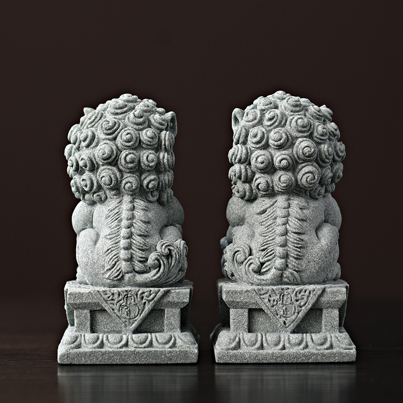 sandstone Kirin mascot sculptu - Home Office Feng Shui avaliação e preço