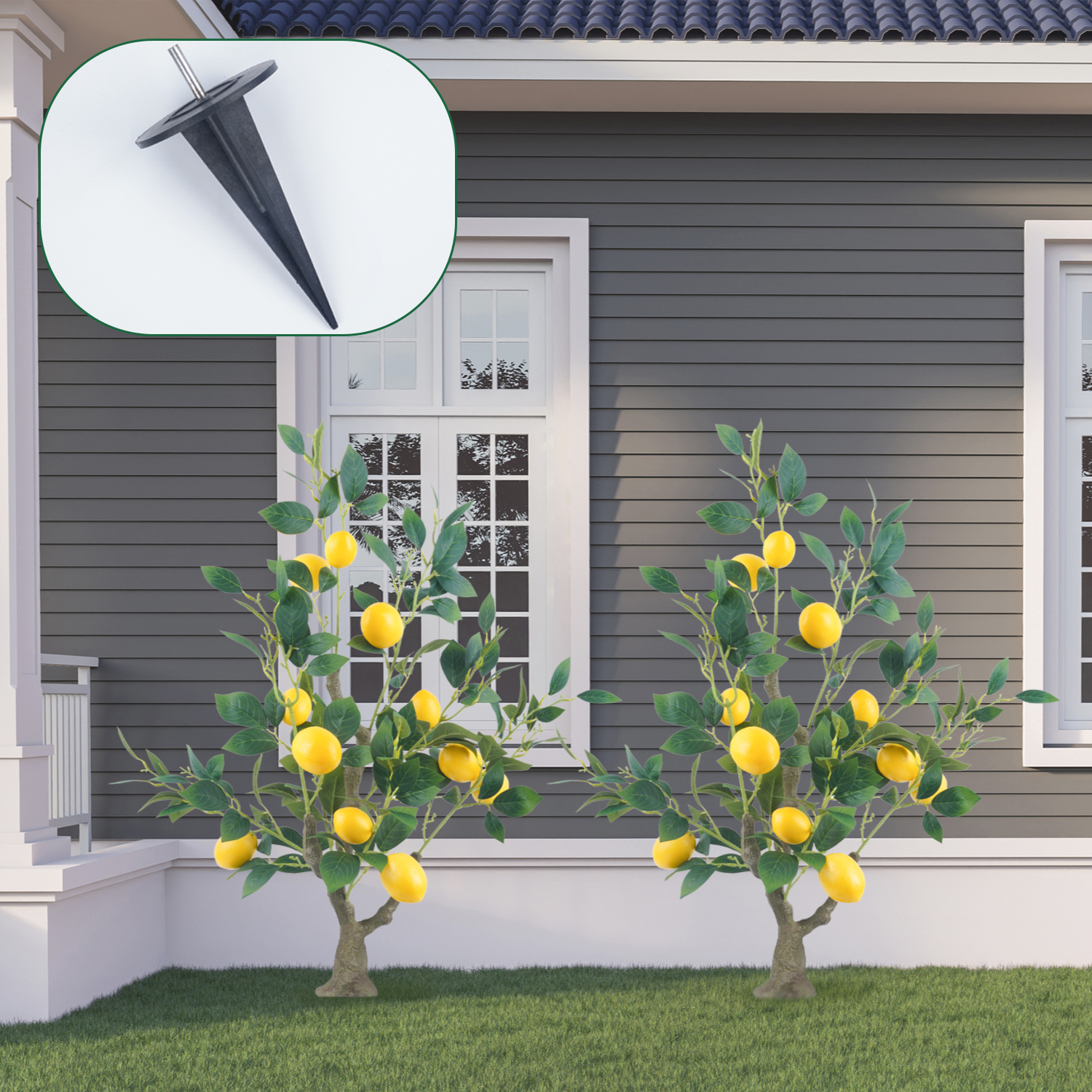 Uflower Artificial Lemon Tree  - Home Office Word avaliação e preço