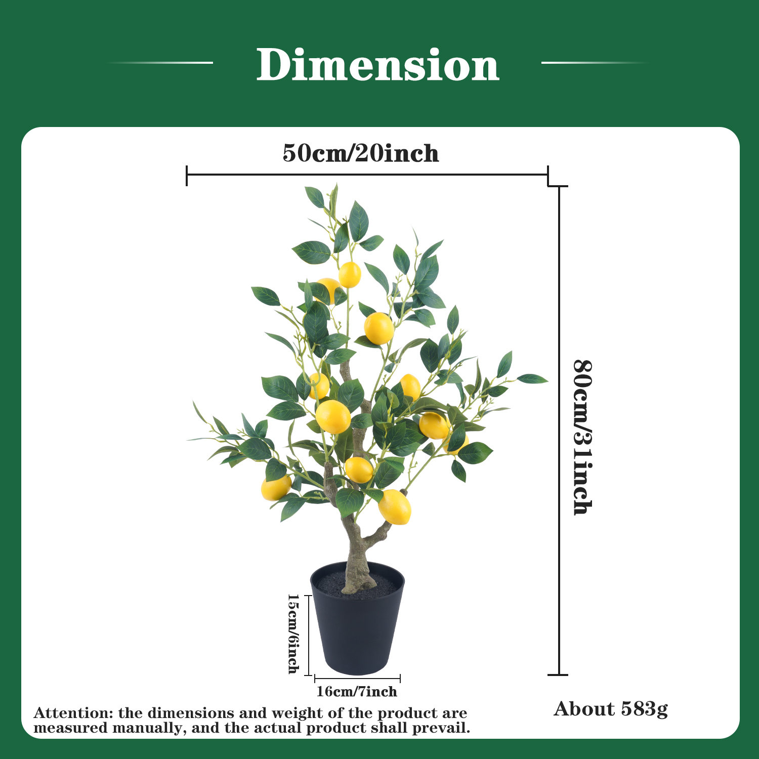 Uflower Artificial Lemon Tree  - Home Office Word avaliação e preço