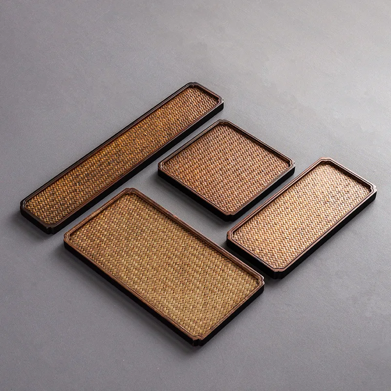 Bamboo Tea Tray Dry Brew Table - Desktop Organizer Bamboo avaliação e preço