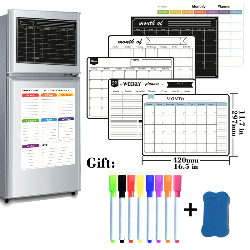 A3 Size Magnetic Monthly Weekl - Magnetic Calendar Board avaliação e preço