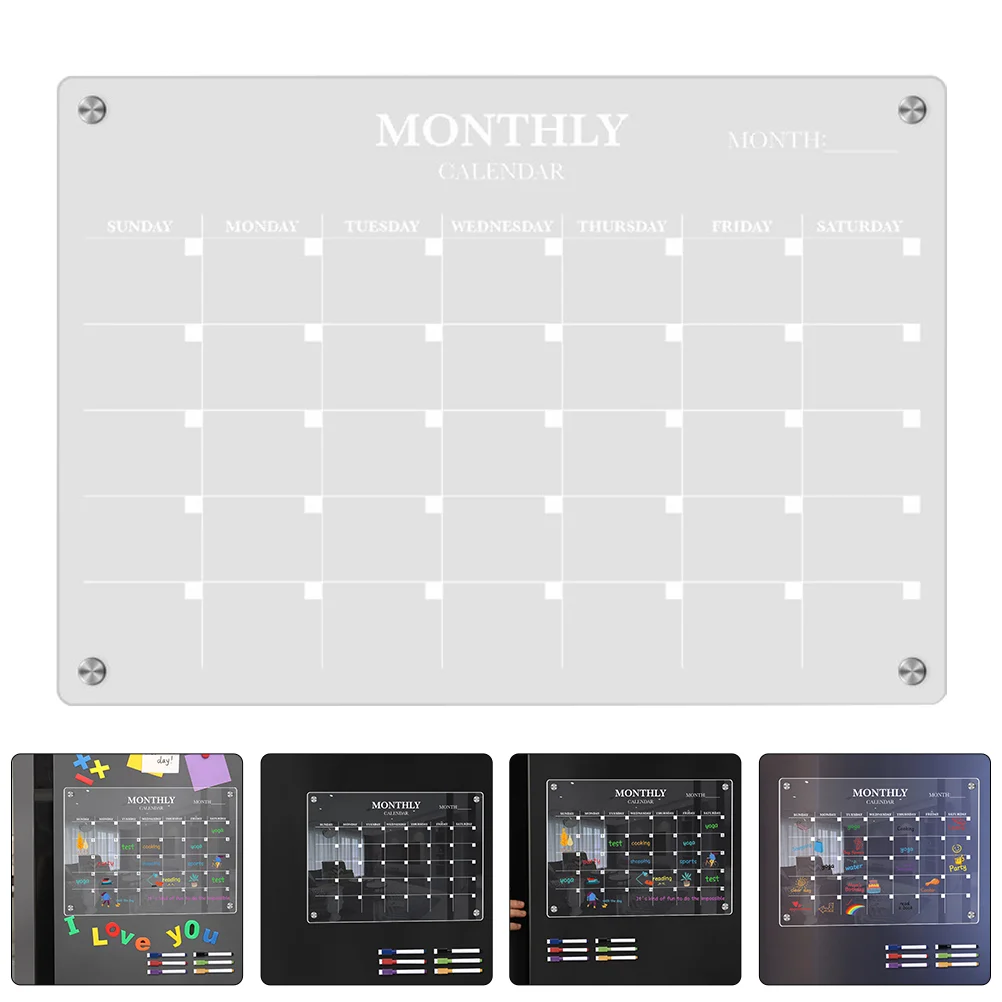 Magnetic Fridge Board Acrylic  - Magnetic Calendar Board avaliação e preço