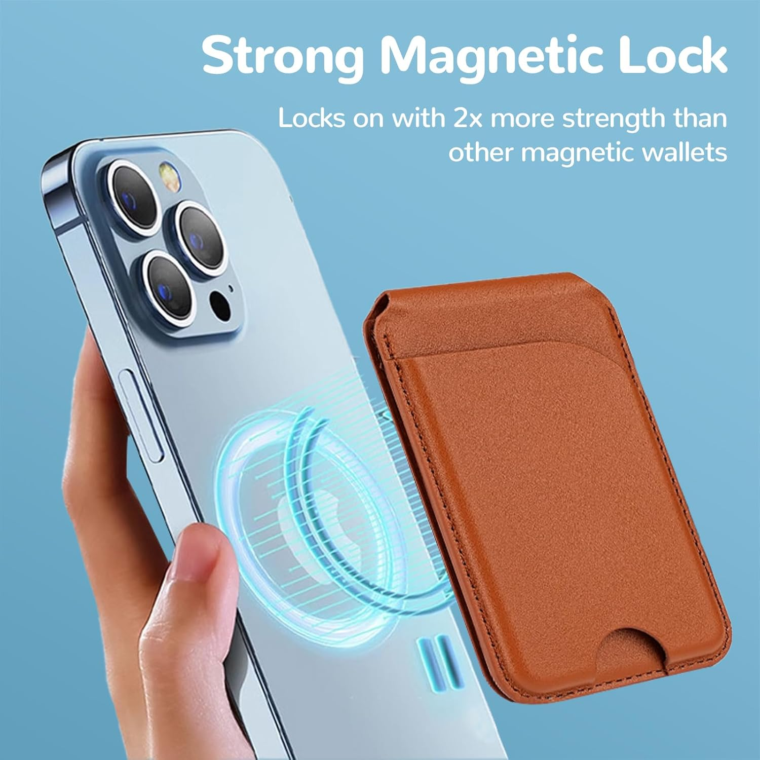 2 in 1 Magnetic MagSafe Wallet - Document Holder Stand avaliação e preço