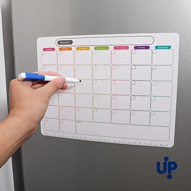 A Refrigerator Magnet ,Monthly - Magnetic Calendar Board avaliação e preço