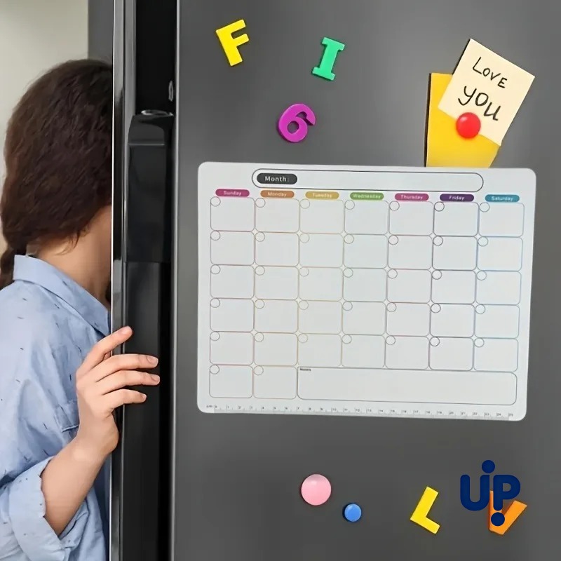 A Refrigerator Magnet ,Monthly - Magnetic Calendar Board avaliação e preço