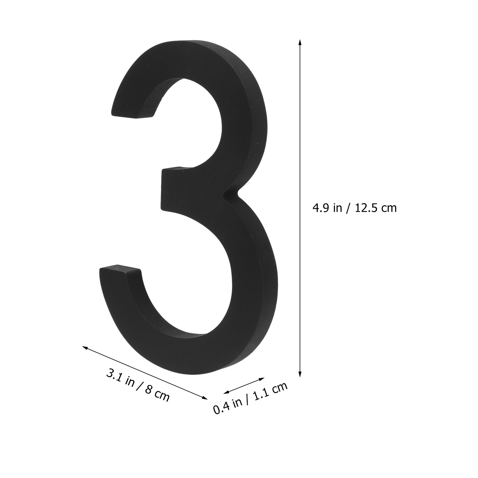 Door House Number Acrylic Meta - Address Home Office avaliação e preço